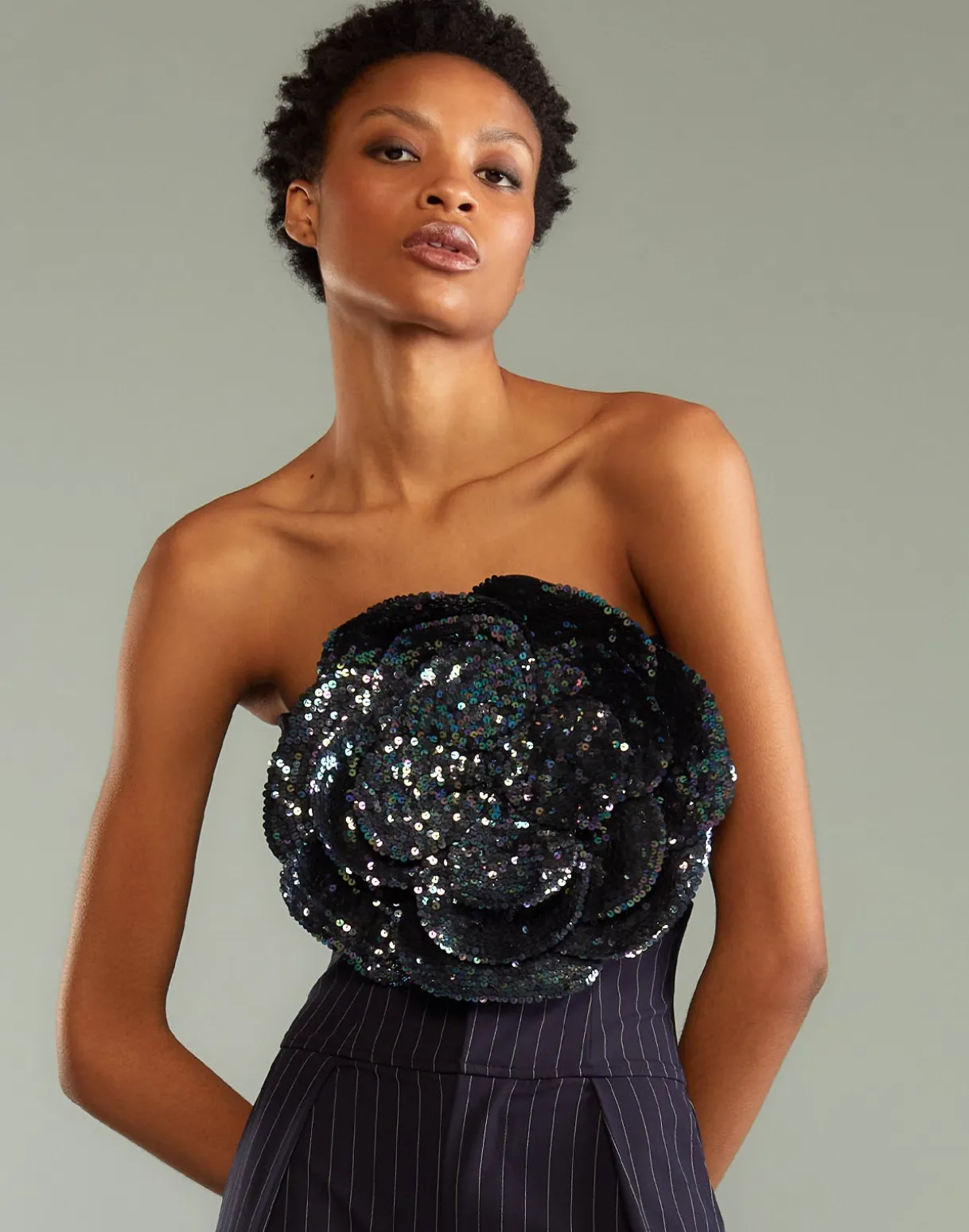 Sequin Flower Bandeau