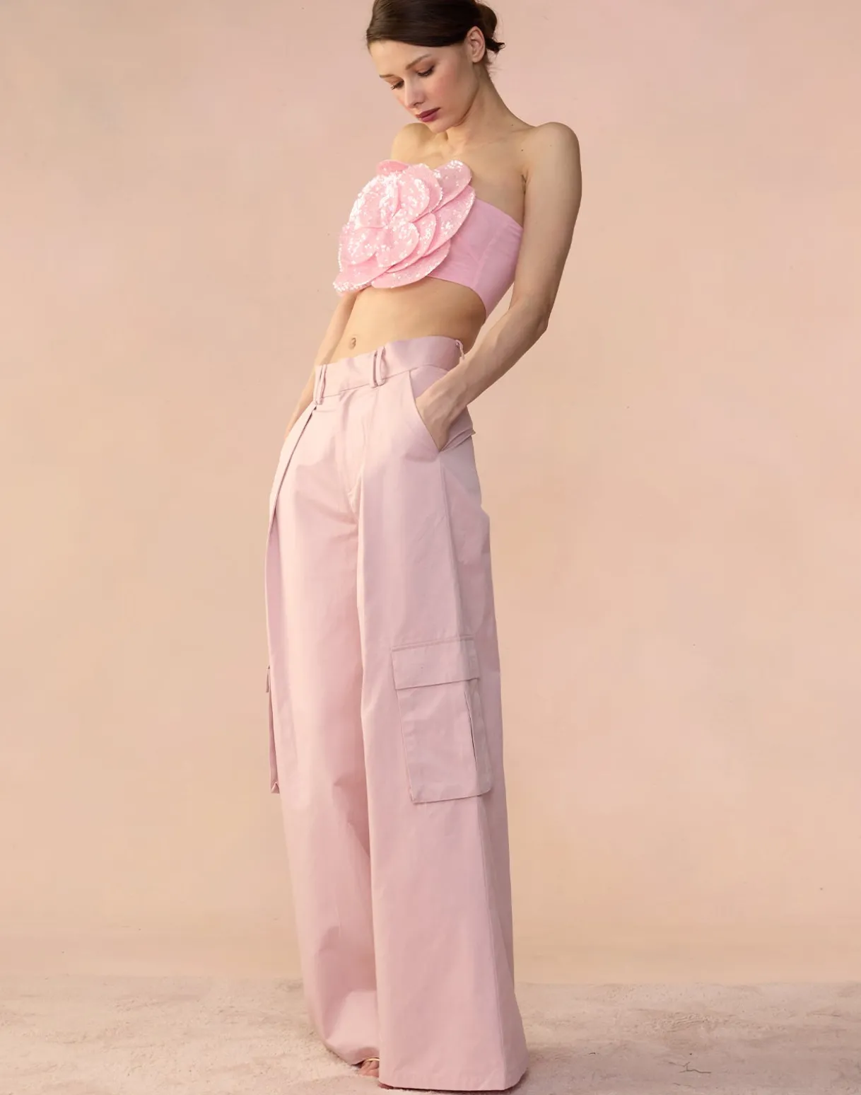 Sequin Flower Bandeau