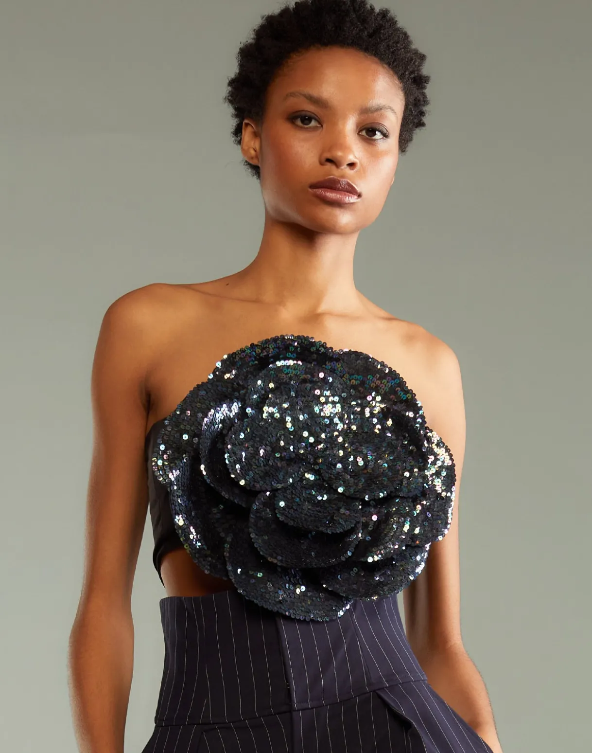 Sequin Flower Bandeau