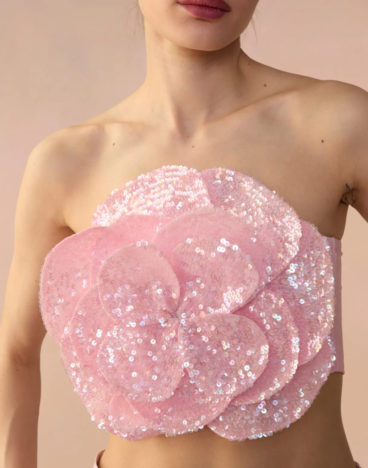 Sequin Flower Bandeau