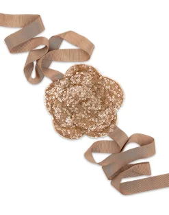 Sequin Flower Tie