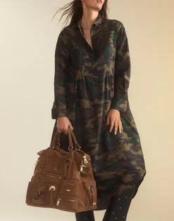 Silk Taffeta Shirt Dress