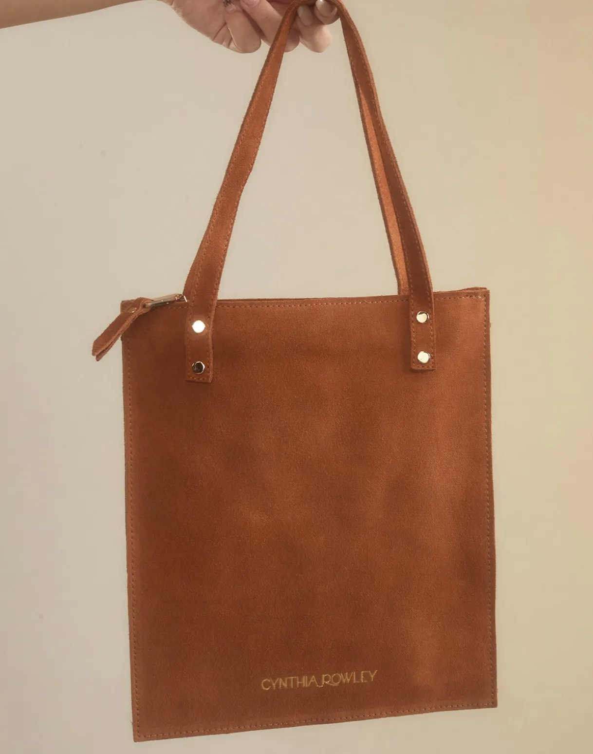 Sleek Suede Tote