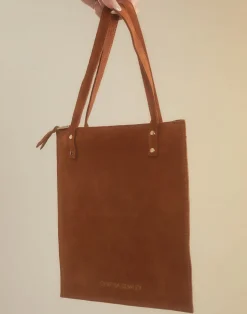 Sleek Suede Tote