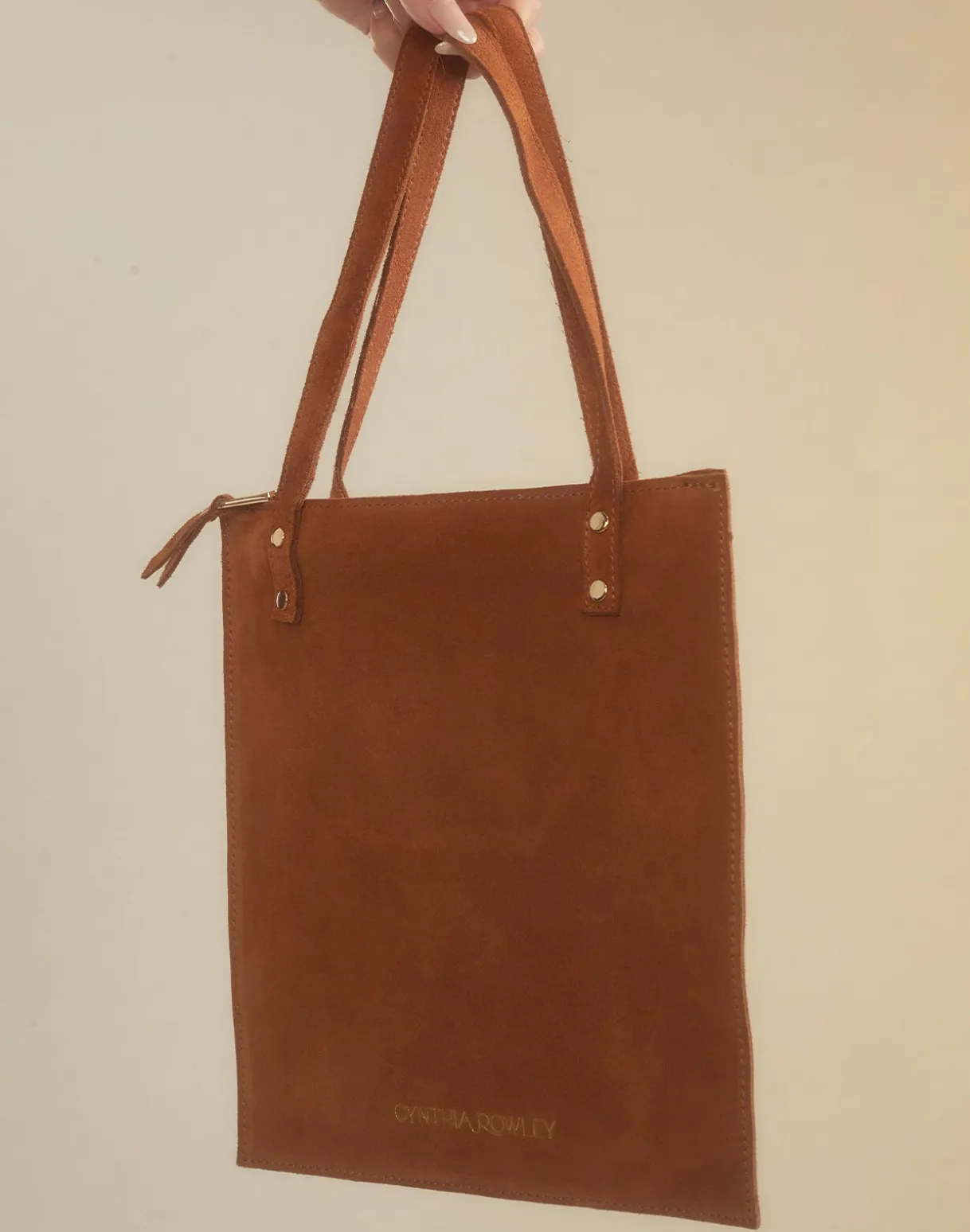 Sleek Suede Tote