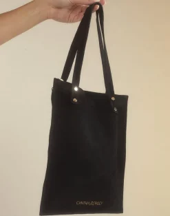 Sleek Suede Tote