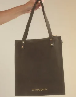 Sleek Suede Tote
