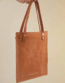 Sleek Suede Tote