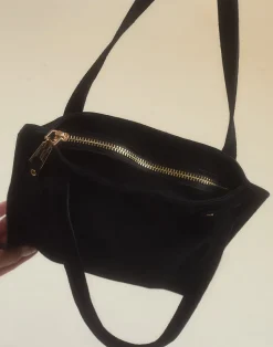 Sleek Suede Tote