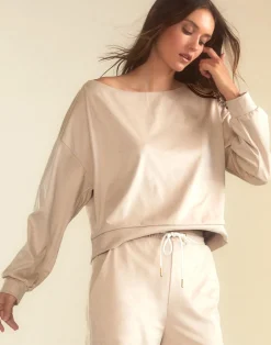 Sleek Ultrasuede Pullover
