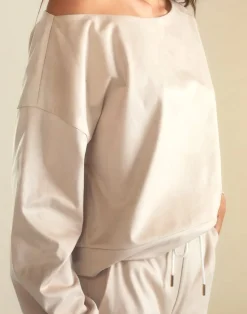 Sleek Ultrasuede Pullover