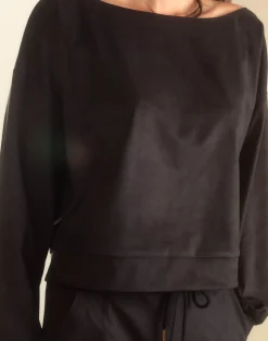 Sleek Ultrasuede Pullover