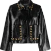 Studded Vegan Leather Jacket