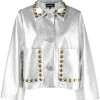 Studded Vegan Leather Jacket