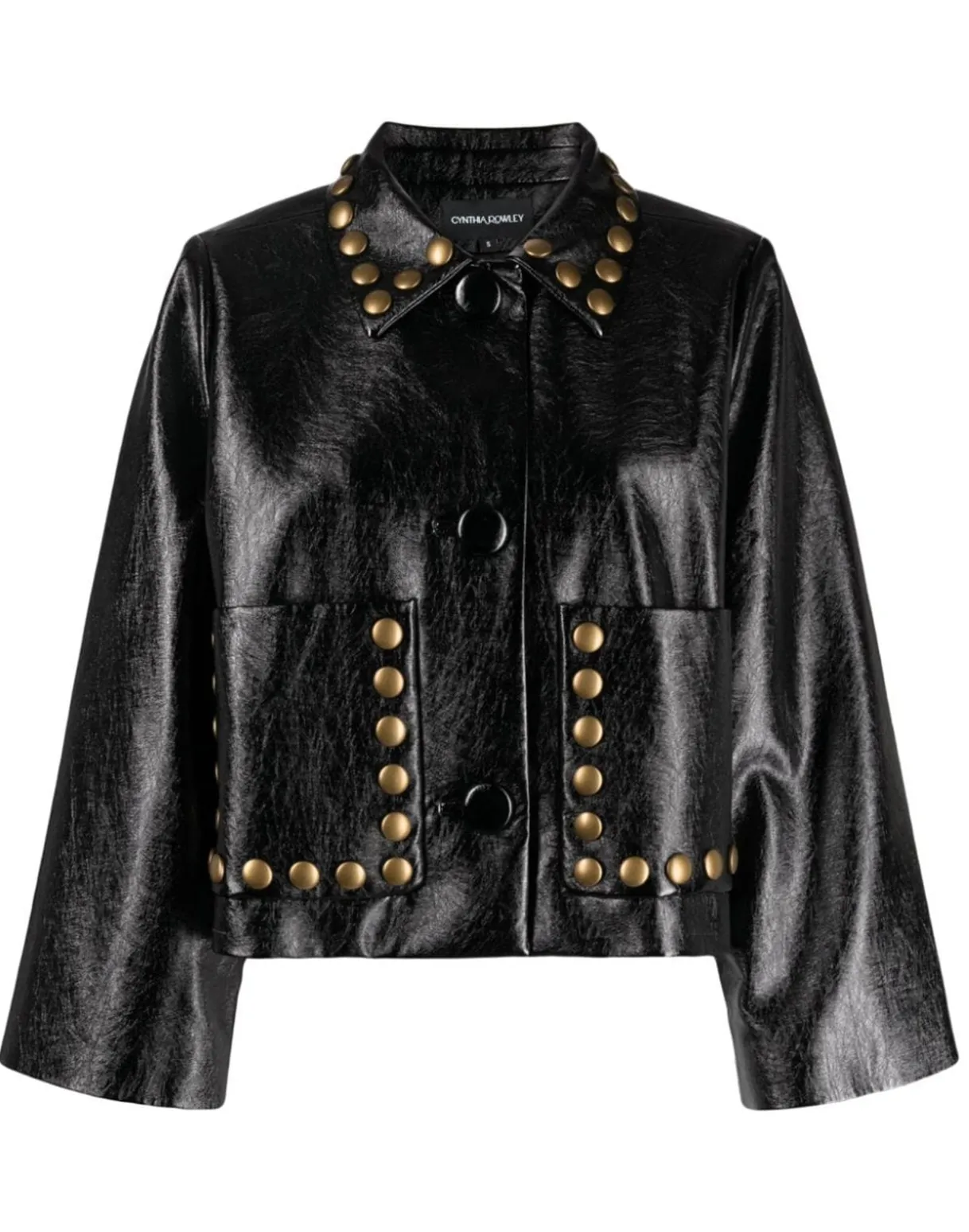 Studded Vegan Leather Jacket