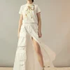 Taffeta Cargo Skirt