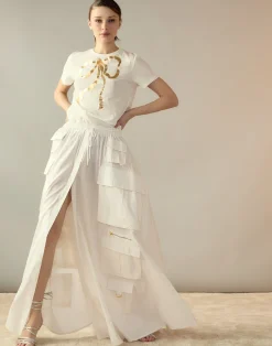 Taffeta Cargo Skirt