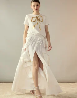 Taffeta Cargo Skirt