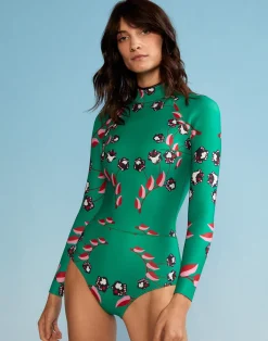 Vine Floral High Cut Wetsuit