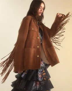 Westward Fringe Suede Jacket