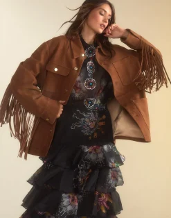 Westward Fringe Suede Jacket