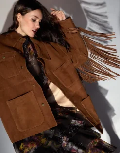 Westward Fringe Suede Jacket