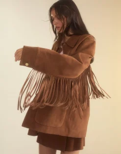 Westward Fringe Suede Jacket