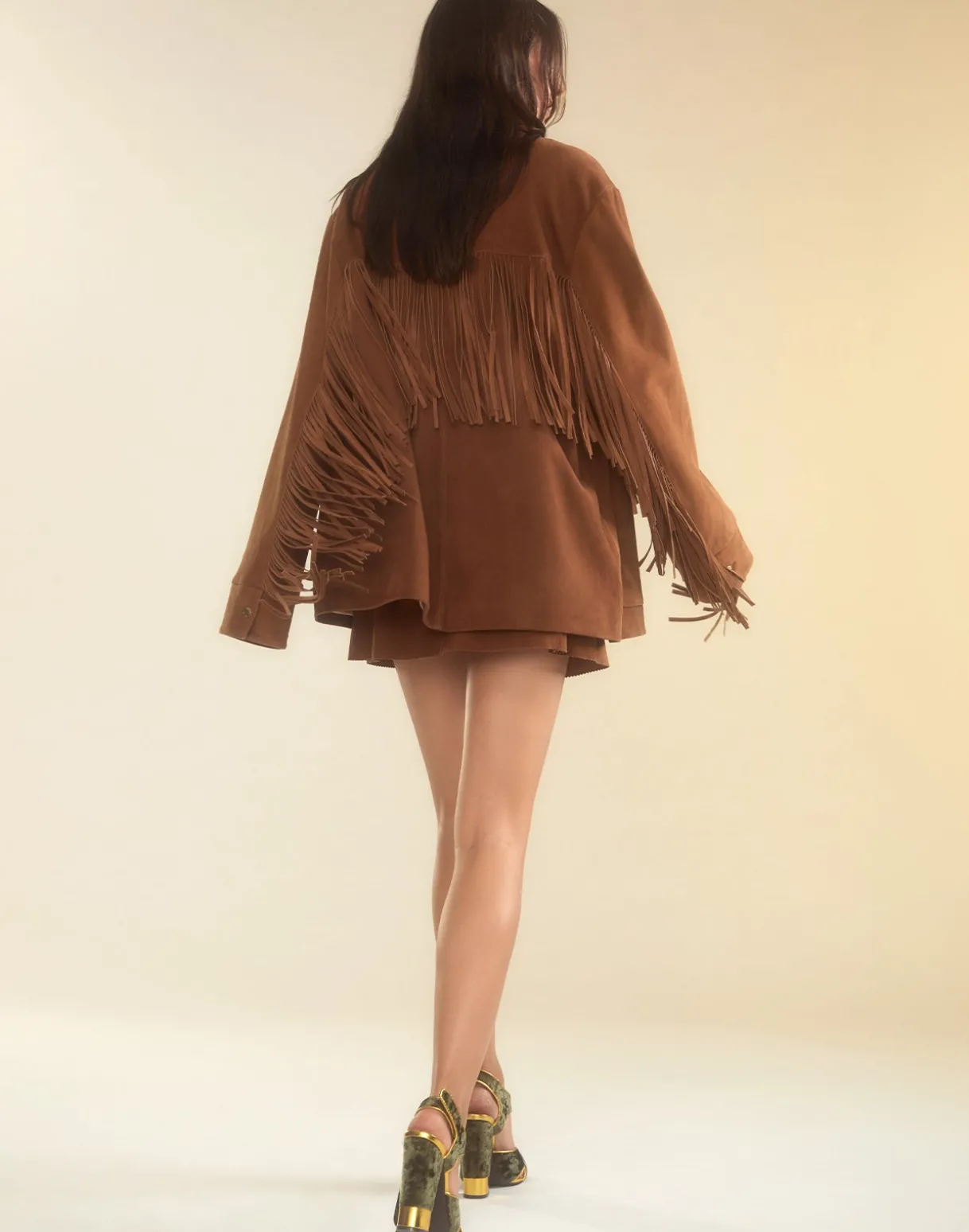 Westward Fringe Suede Jacket
