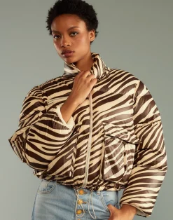 Zebra Down Puffer Jacket