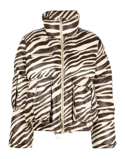 Zebra Down Puffer Jacket